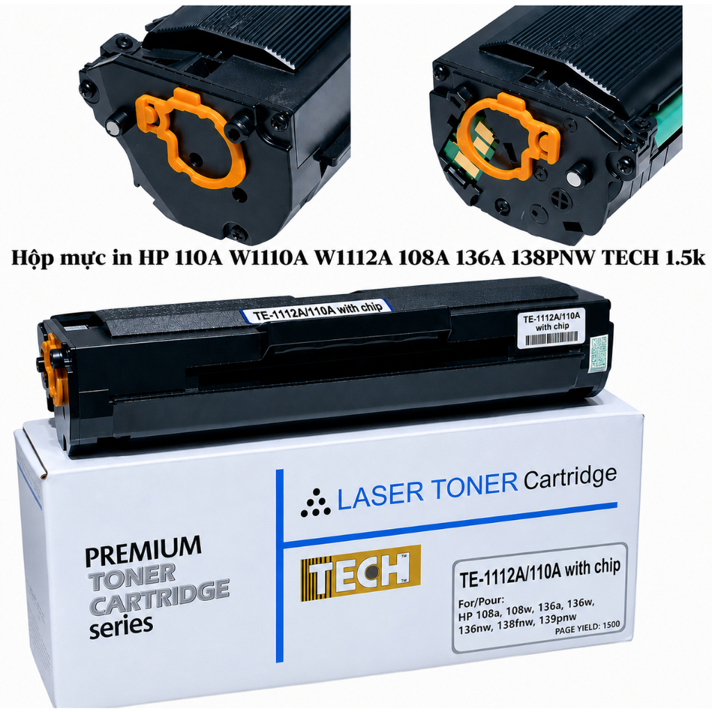 Hộp mực máy in HP 108A / 108W – HP MFP 136A/136W/136NW – 138FNW / 139PNW ( W110A / W1112A ) có chip