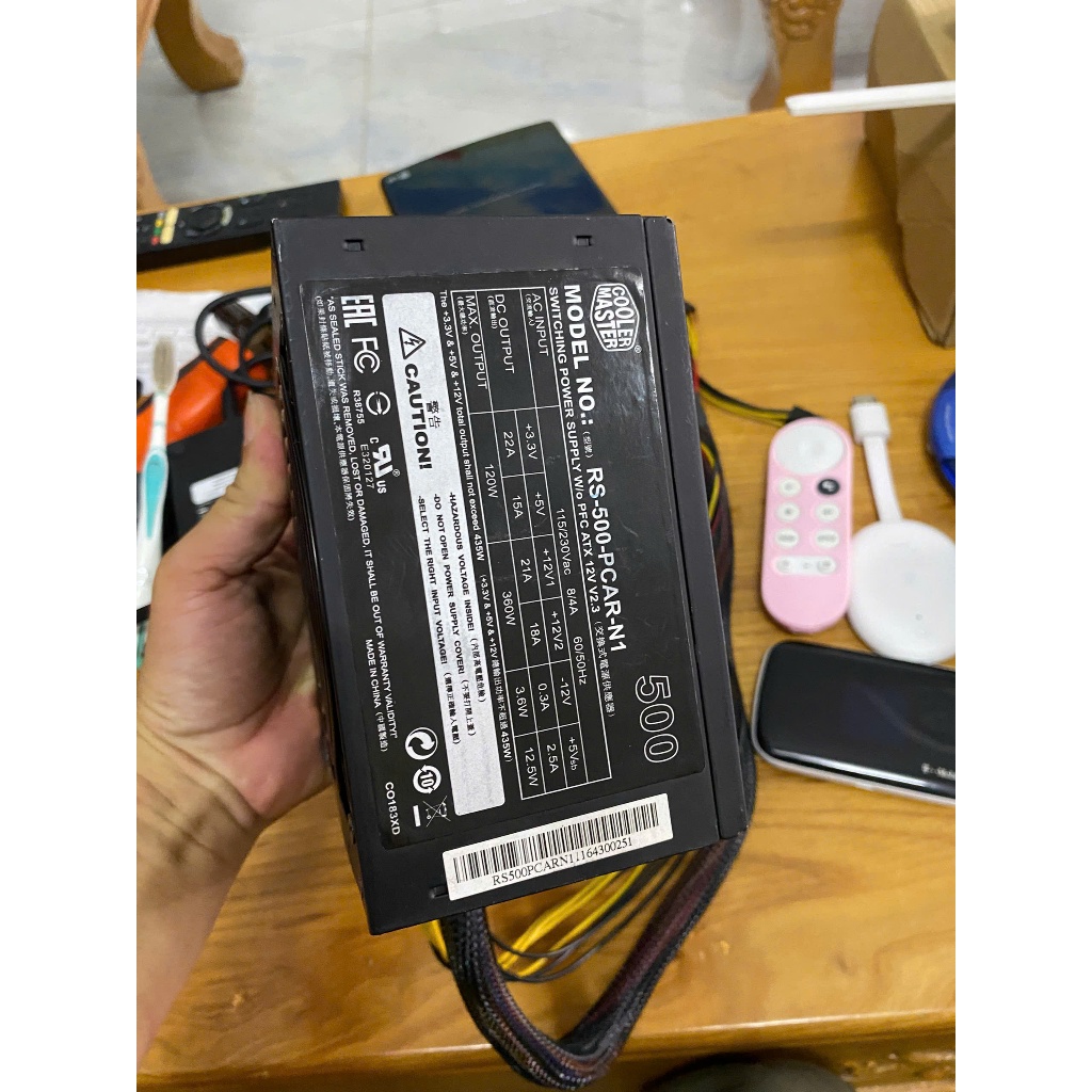 nguồn máy tính Cooler Master Elite Power 500W  RS500 Công suất thật 2nd còn mới