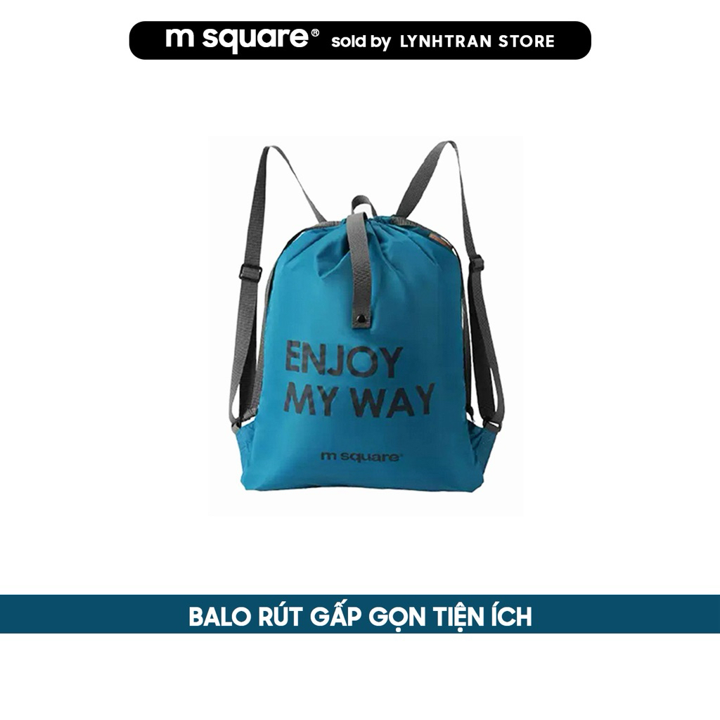 Balo rút gấp gọn Msquare®️Chính hãng giá tốt