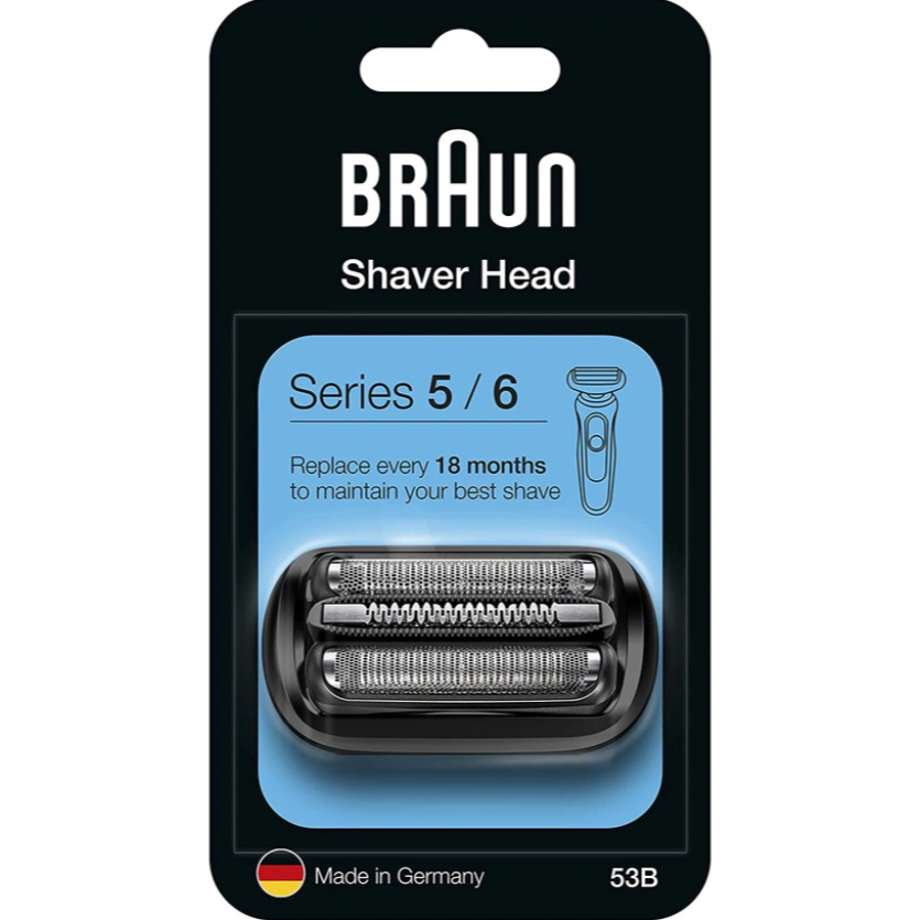 Bộ Đầu Lưỡi(Màng) Braun 53B Cho Máy Cạo Râu Braun Series 5, 6 | Made In Germany