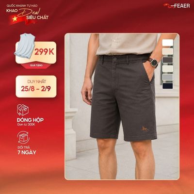 [SHORT NGỰA 2026] Quần short FORMO chất vải AirCotton thế hệ mới, siêu mềm mát, tôn dáng, chống nhăn xù - FEAER