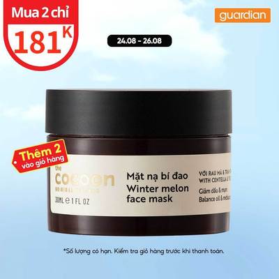 Mặt Nạ Bí Đao Giảm Dầu và Mụn Cocoon 30ml