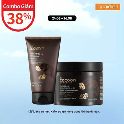 Combo Tẩy Tế Bào Chết Cà Phê Đắk Lắk Cocoon Cho Mặt & Cơ Thể Cocoon Coffee Face & Body Polish 150ml + 200ml