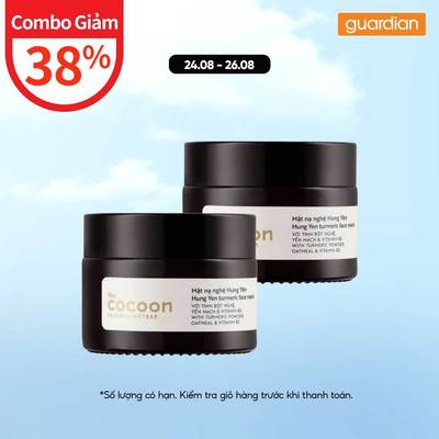 Combo 2 Mặt nạ Cocoon Nghệ Hưng Yên Giúp Da Rạng Rỡ & Mịn Màng 30ml