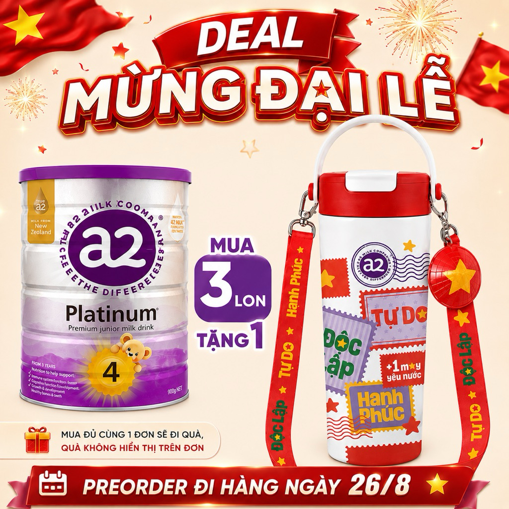(Thóc Gạo shop 89) Sữa bột A2 Platinum nhập khẩu hàng Úc đủ số 900gr