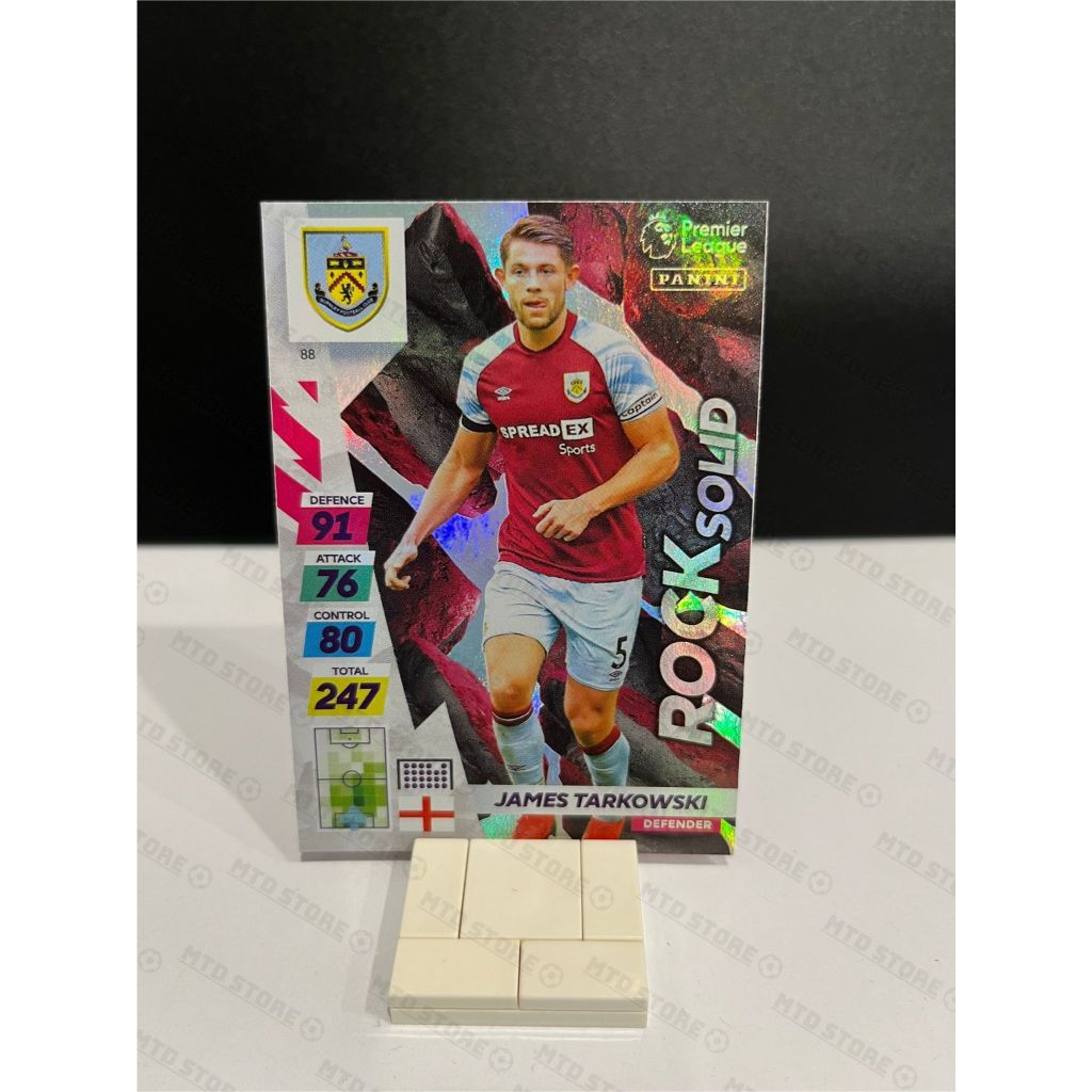 [ CHÍNH HÃNG ] - ROCK SOLID - PANINI ADRENALYN XL PREMIER LEAGUE 22 PLUS - James Tarkowski (Burnley)