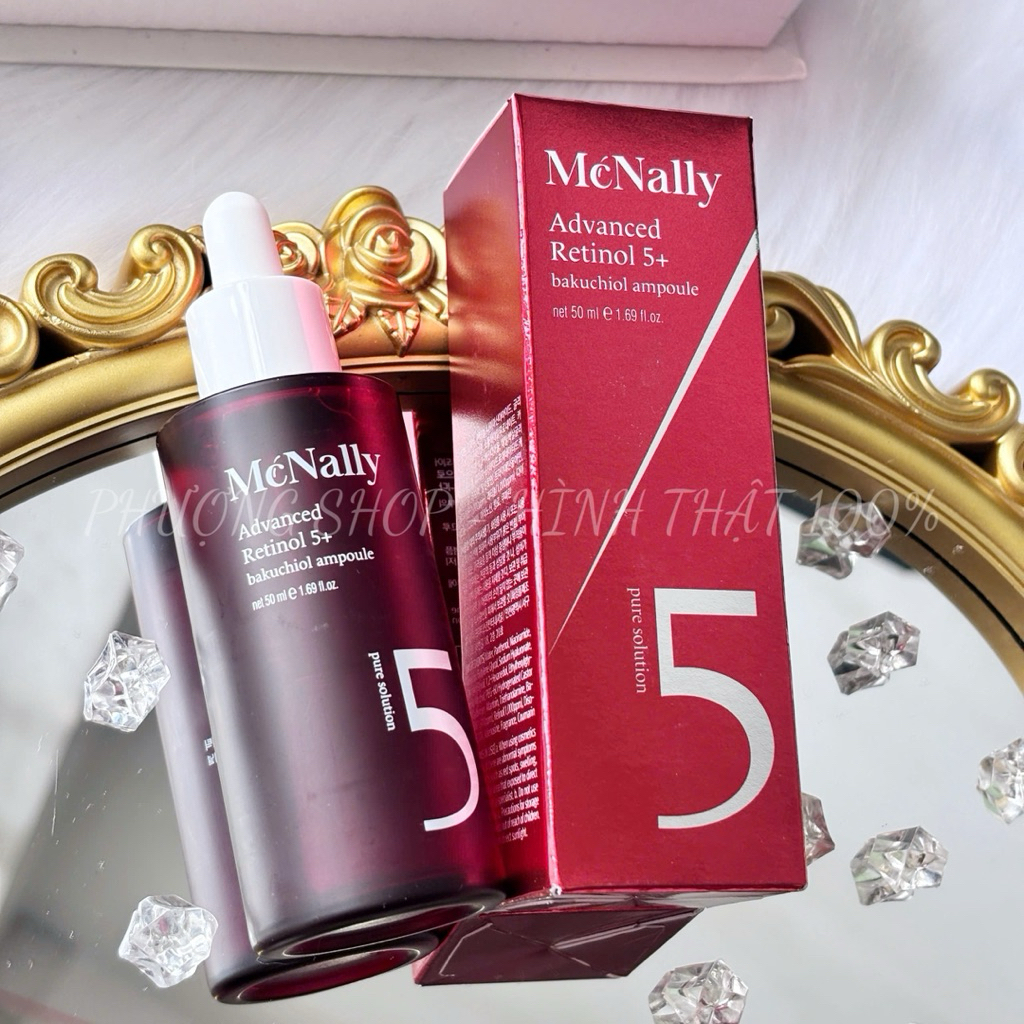 Tinh Chất Retinol Bakuchiol McNally Advanced Retinol 5+ Chống Lão Hóa, Săn Chắc Mờ Nếp Nhăn Cao Cấp 