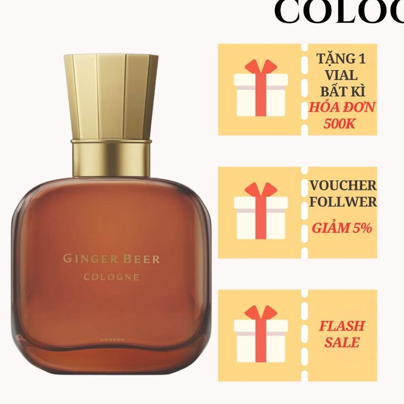 Nước hoa Unisex Ginger Beer Cologne ấm áp trưởng thành mẫu thử | TiemmuiSaiGon |
