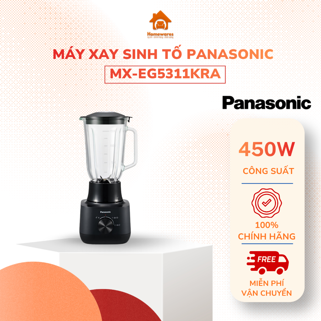 Máy xay đa năng Panasonic MX-EG5311KRA- Hàng chính hãng, Full box
