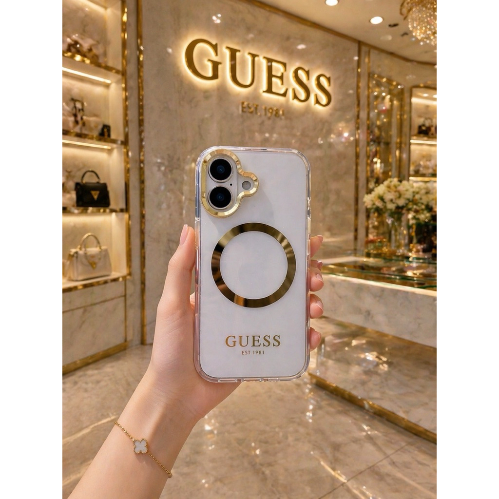 Ốp Iphone 17 thường thương hiệu Guess chính hãng