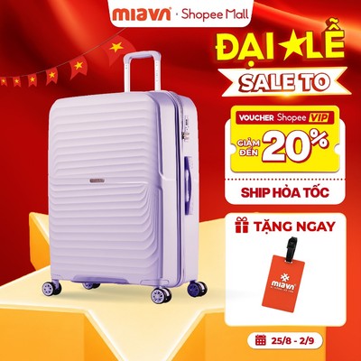 Vali Kéo MIAvn Larita MIYO - Size 20/24, Nhựa PP Bền Bỉ, Hạn Chế Bể Vỡ, Khoá Số Bảo Mật, Bảo Hành Trọn Đời