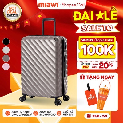 [🌟DEAL XỊN] Vali Kéo MIAvn Du Lịch Larita WENY - Size 22/24/28 Inch, Nhựa PC/ABS Cứng Cáp Bền Bỉ, Bảo Hành Trọn Đời