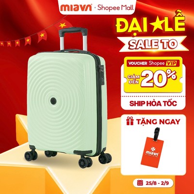 Vali Kéo MIAvn Larita ZeroX Size 20/24 Inch - Nhựa PP Siêu Bền, Hạn Chế Bể Vỡ, Khoá Số, Bánh Xe Đôi