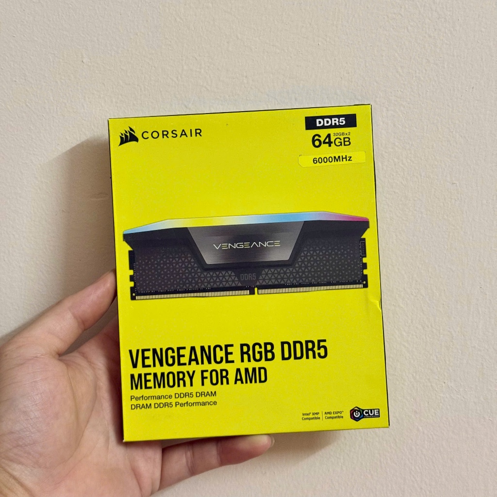 RAM PC DDR5 CORSAIR VENGEANCE 64GB 32*2 BUSS 6000 XMP/EXPO