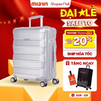 Vali Kéo MIAvn Du Lịch Pisani TATTI - Size 20/24/28, Nhựa PC Cao Cấp, Chống Va Đập Tốt, Khay Để Nước, Bảo Hành Trọn Đời