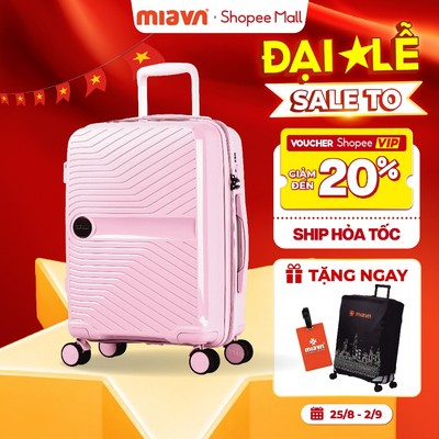 Vali Kéo MIAvn Du Lịch Pisani DEMILI - Size 20/24/28 Nhựa PP Hạn Chế Bể Vỡ, Dây Kéo Đôi, Ngăn Nới Rộng,Bảo Hành Trọn Đời