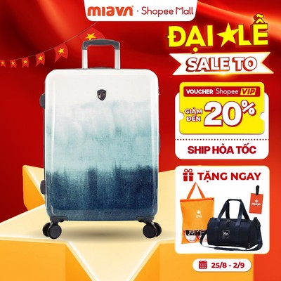 Vali Kéo Du Lịch Heys TIE DYE Blue - Size 20/24/28 inch Nhựa PC Cao Cấp, Dây Kéo Nới Rộng, Khoá TSA, Chính Hãng 100%