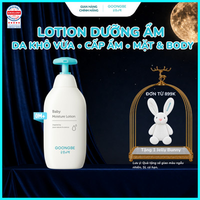 Lotion Dưỡng Ẩm 72H Làm Dịu Và Phục Hồi Da GOONGBE Baby Moisture Lotion Dành Cho Bé Sơ Sinh