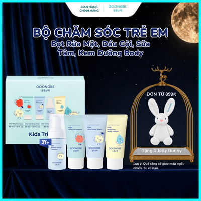 Set Quà Tặng Trial Kit GOONGBE gồm Bọt Rửa Mặt 30ml, Body Lotion 30ml, Dầu Gội Silky 30ml, Body Wash 30ml