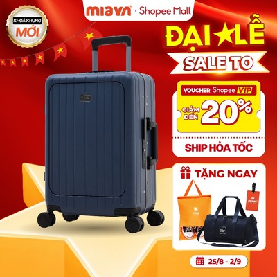Vali Kéo MIAvn Pisani B-ONE - Size 20/24/28, Tích Hợp Ngăn Đựng Laptop, Chất Liệu 100% PC Cao Cấp, Khóa Khung Bảo Mật