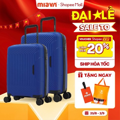 Combo 2 Vali Kéo MIAvn Larita LIAM Size 20/24/28 - Khóa TSA Chuẩn Quốc Tế, Chất Liệu Bền Bỉ, Bánh Xe Mượt Mà