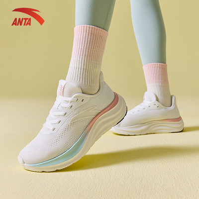 [5KM+] ANTA Giày thể thao chạy bộ nữ siêu nhẹ Xufeng Anta Sports Giày chạy bộ siêu êm, thoáng khí 1225A5510U
