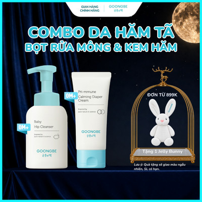 [BÉ BỊ HĂM TÃ] Combo Bảo Vệ Vùng Da Nhạy Cảm Gồm Bọt Rửa Mông, Kem Hăm Tã Cho Bé Sơ Sinh