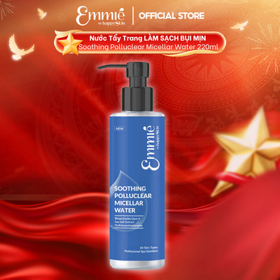 Nước Tẩy Trang Làm sạch Bụi mịn Soothing Polluclear Micellar Water 220ml Emmie by happySkin