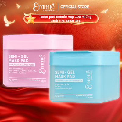 Toner pad dưỡng da Emmie 5% Nia giúp Dưỡng sáng mịn CICA giúp làm Dịu Da Mụn Nhạy Cảm Chất Liệu Semi Gel Mask Pad 180ml