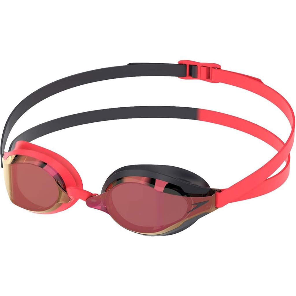 Kính bơi Speedo Fastskin SpeedSocket 2 Mirror MC đen đỏ.