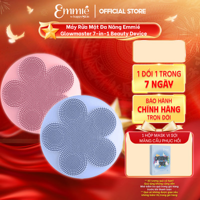 Máy rửa mặt đa năng Emmie Glowmaster 7 in 1 Beauty Device Hỗ Trợ Làm Sạch Da - Hỗ Trợ Cải Thiện Đàn Hồi Đạt Chuẩn FDA