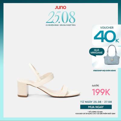 Giày Sandal Nữ 5cm Thời Trang JUNO Gót Vuông Basic SD05127