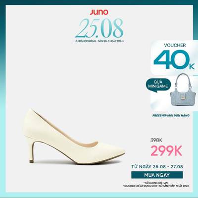 Giày Cao Gót Nữ 7cm Thời Trang JUNO Giày Cao Gót Mũi Nhọn Gót Thanh CG07080