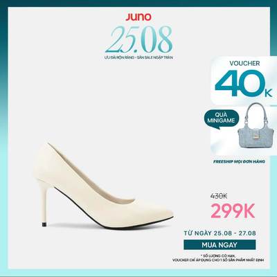 Giày Cao Gót Nữ 9cm Thời Trang JUNO Mũi Nhọn CG09104