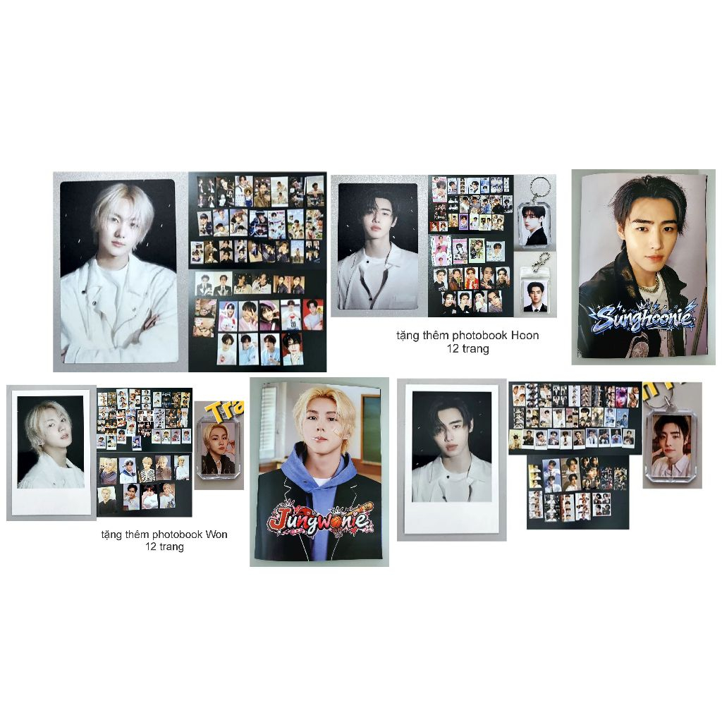 (Tặng nhiều) Card Enhypen off, Card Jungwon off, Card Sunghoon off, Card Enhypen Yoi, Album Enhypen 