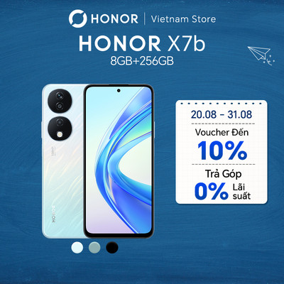 Điện thoại HONOR X7b 8GB+256GB | Pin 6000mAh, Camera 108MP, Màn hình 6.8" | Bảo hành 13 tháng
