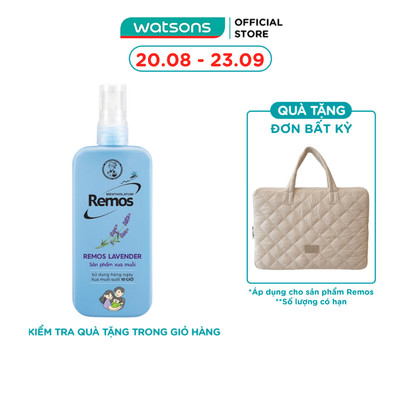 [Mã FMCGWA101 giảm 8% đơn 250K] Xịt Chống Muỗi Remos Hương Oải Hương 150ml