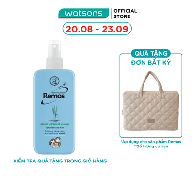 Xịt Chống Muỗi Remos Hương Sả Chanh 70ml