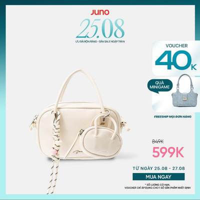 Túi Xách Nữ Thời Trang JUNO Cỡ Nhỏ Couple Bowling Bag TXN976
