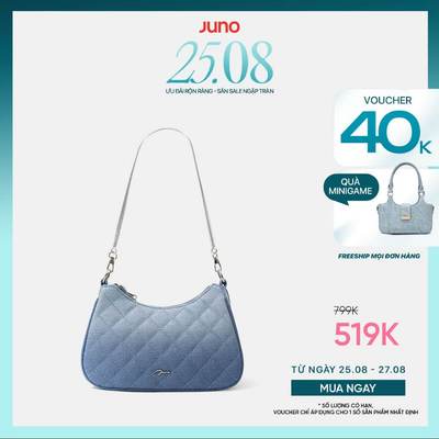 Túi Xách Nữ Thời Trang JUNO Cỡ Nhỏ Đeo Vai Phối Dây Xích TXN974