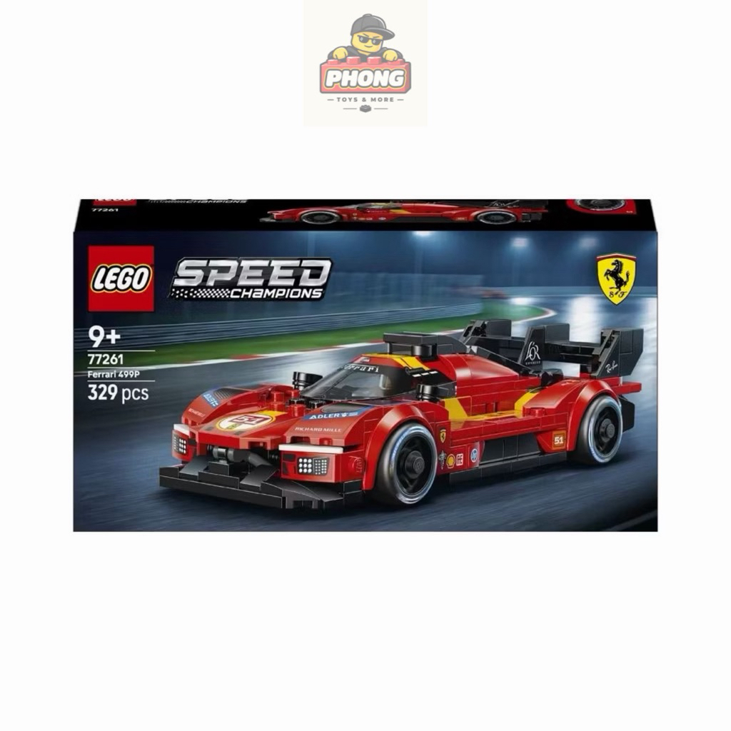 [CHÍNH HÃNG ] LEGO SPEED CHAMPIONS 77261 Đồ Chơi Lắp Ráp Siêu Xe Ferrari 499P (329 chi tiết)