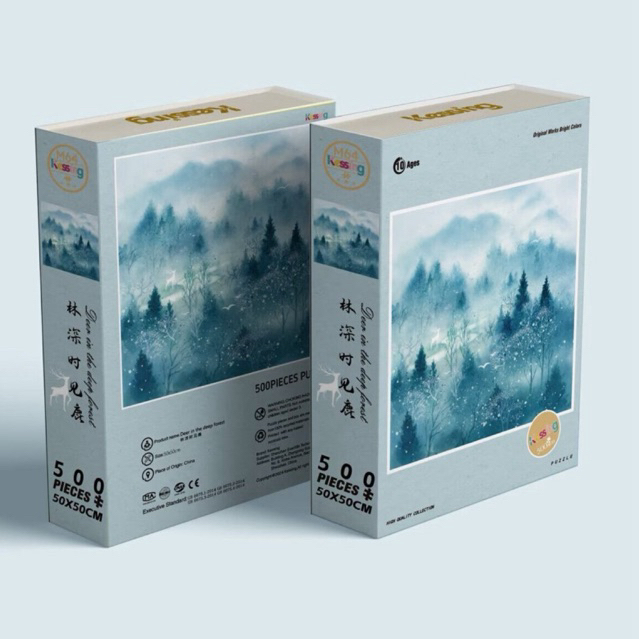 [HÀNG CÓ SẴN] KESSING PUZZLE 500pcs DEER IN THE DEEP FOREST