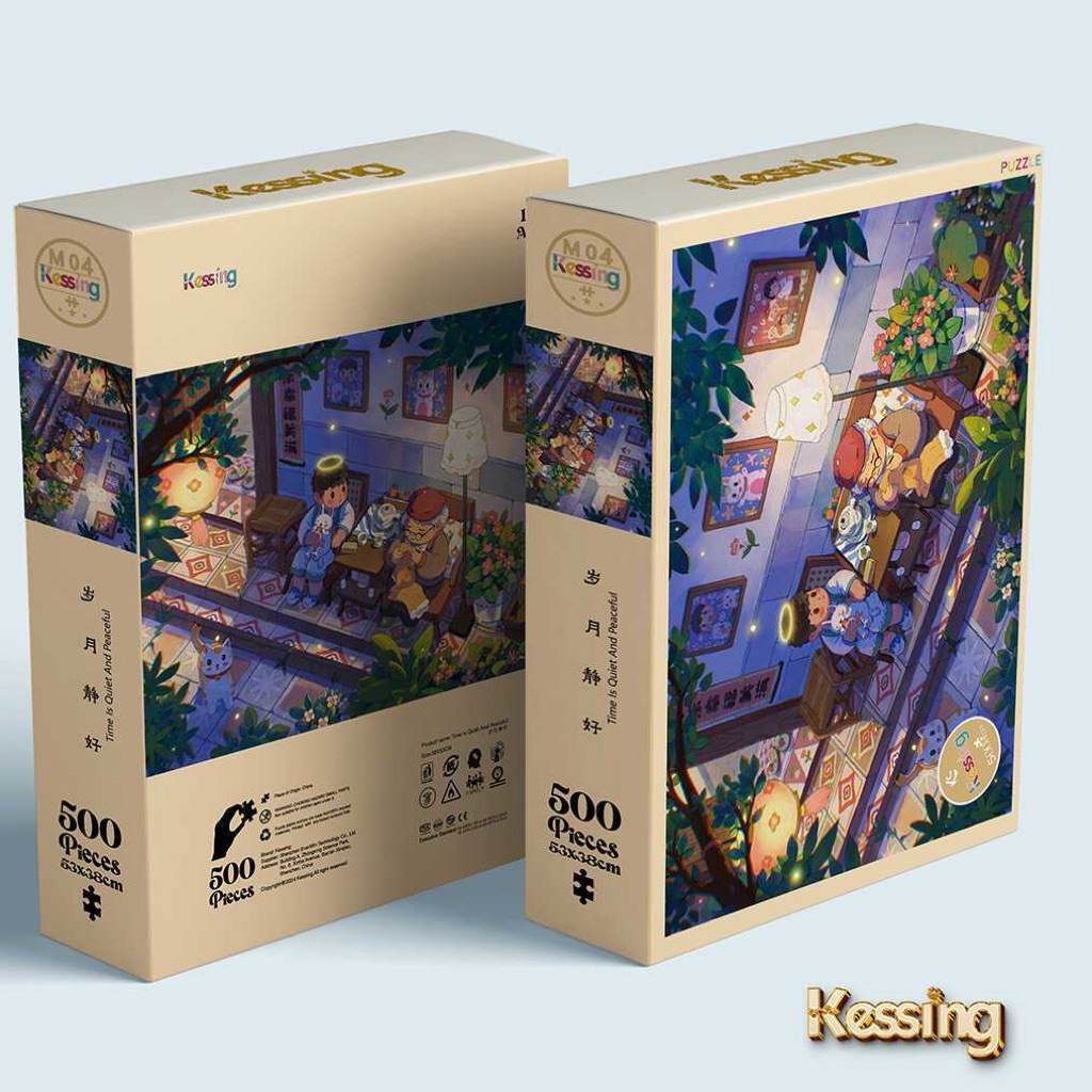 [HÀNG CÓ SẴN] KESSING PUZZLE 500pcs TIME IS QUIET AND PEACEFUL