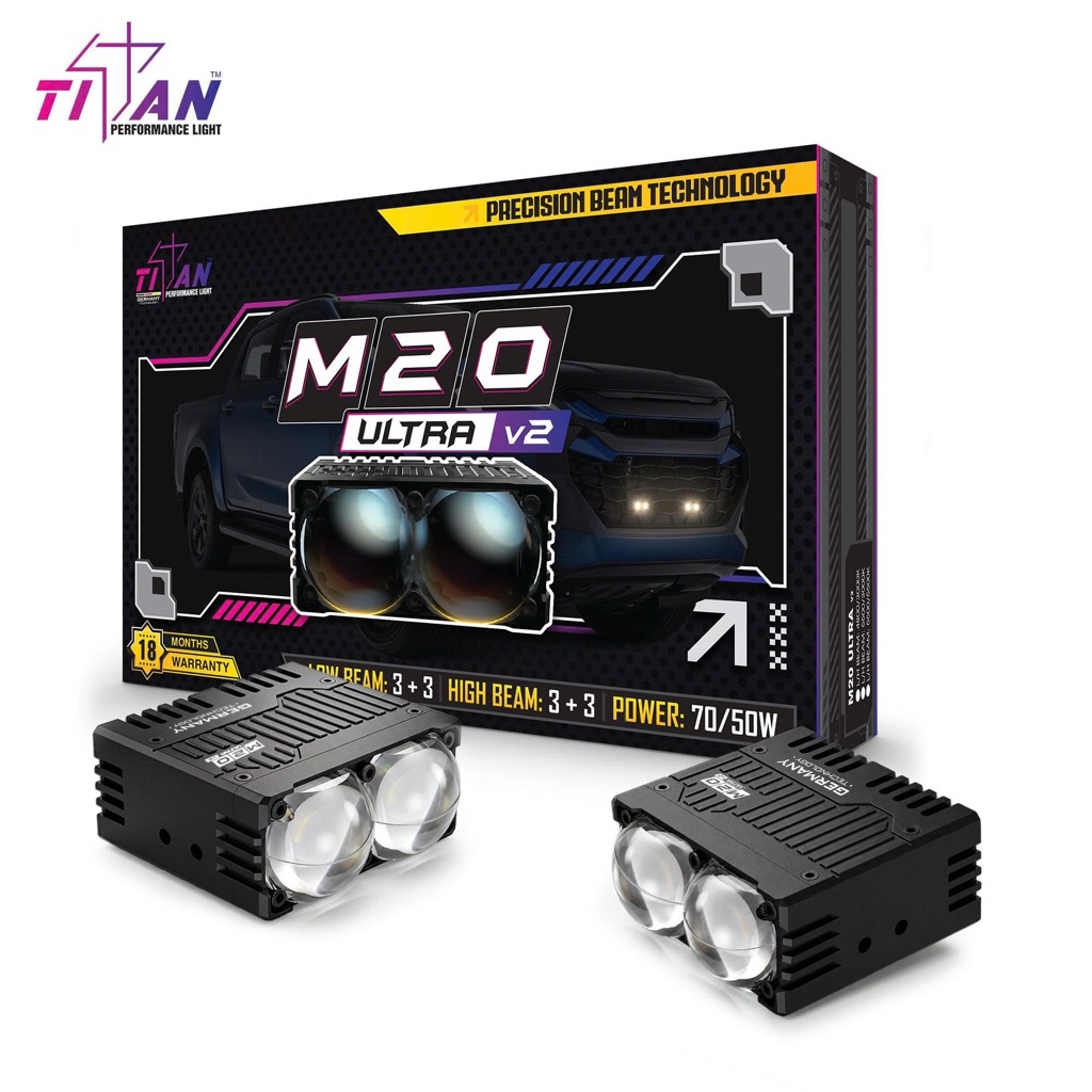 Đèn Trợ Sáng Titan M20 ULTRA V2 Bảo Hành Chính Hãng 18tháng