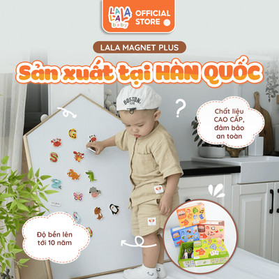 [MUA 2 TẶNG BẢNG] Đồ Chơi Hàn Quốc Lala Magnet Nam Châm Chữ Cái Chữ Số Phát Triển Khả Năng Tư Duy Cho Bé Lalala Baby