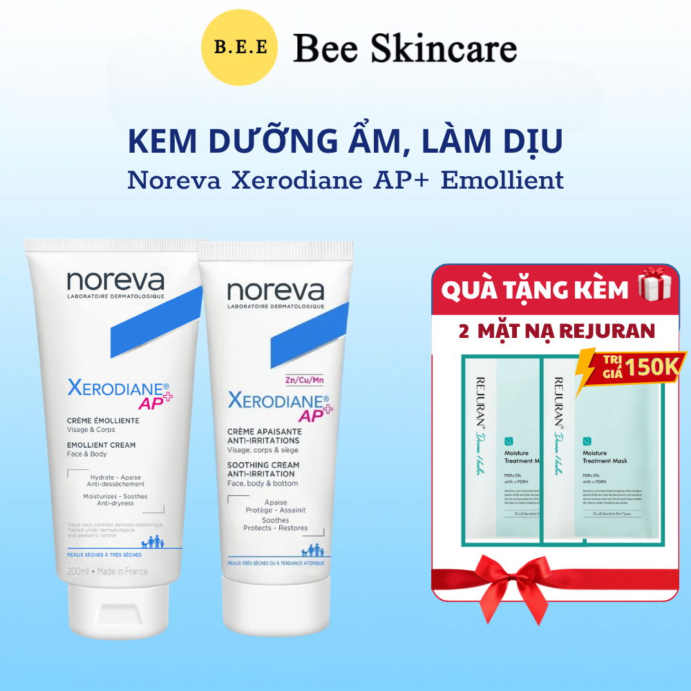 [HÀNG CÔNG TY] Kem Dưỡng Noreva Xerodiane AP+ Soothing Cream Làm Dịu, Dưỡng Ẩm Sâu Bee SkinCare