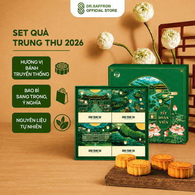 Set 4 Bánh Trung Thu Mộc Hương Sơn Thượng Hạng Quà Biếu Sang Trọng Cho Gia Đình & Bạn Bè
