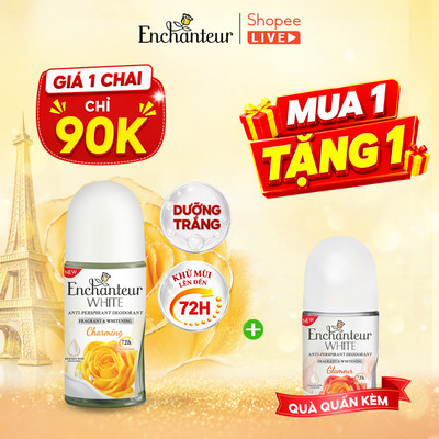 [DEBUT] Lăn khử mùi Serum / Trắng da / Hương nước hoa Enchanteur 50ml / 65ml - LIVE