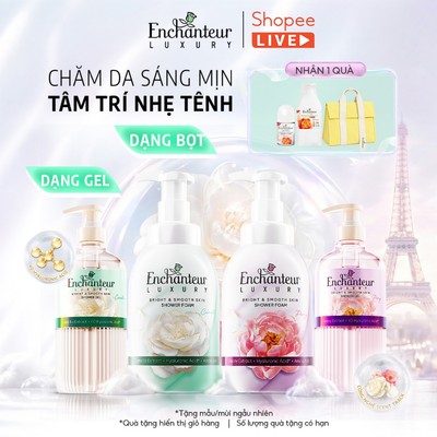 [LIVE] Trải Nghiệm Tắm Cao Cấp Enchanteur Luxury Dưỡng Da Sáng Mịn Chứa Chiết Xuất Hoa Trà/ Hoa Mẫu Đơn + 4D Hyaluronic