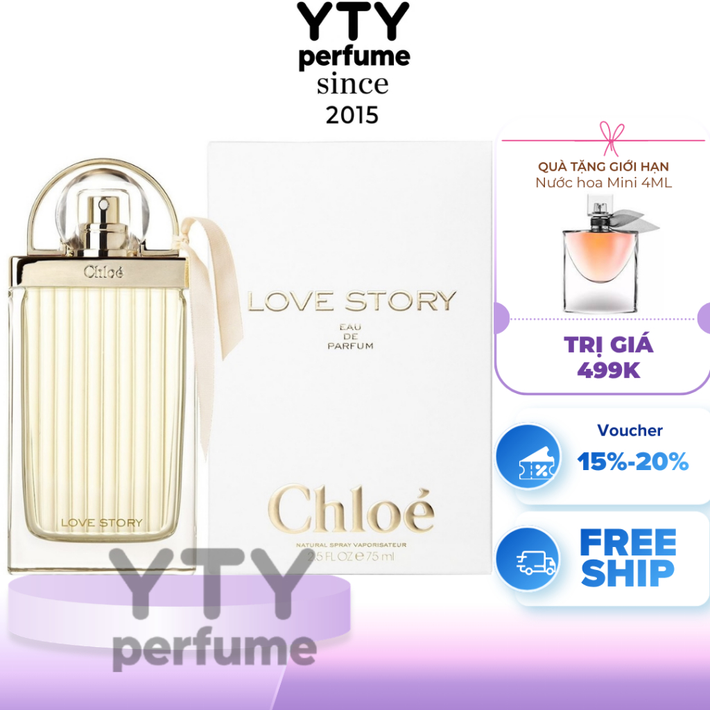 (Hỏa tốc HCM) Nước hoa nữ Chloe Love Story EDP 75ml Auth FULL BOX